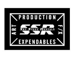 ART PRODUCTION EXPEDENDABLES F/X SSR SET STUFF RENTALS logo