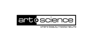 ART + SCIENCE WHERE BEAUTY MEETS NATURE logo