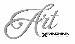 ART XMACHINA LET ART MAKE ART logo