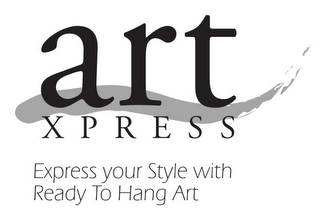 ART XPRESS EXPRESS YOUR STYLE WITH READY TO HANG ART logo