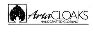 ARTACLOAKS HANDCRAFTED CLOTHING logo