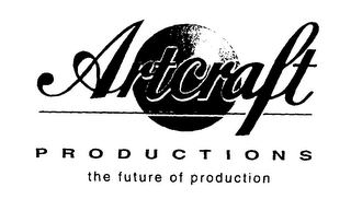 ARTCRAFT PRODUCTIONS THE FUTURE OF PRODUCTION logo