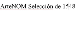 ARTENOM SELECCIÓN DE 1548 logo