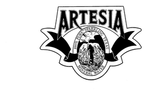 ARTESIA 100% PURE SPARKLING TEXAS MINERAL WATER logo