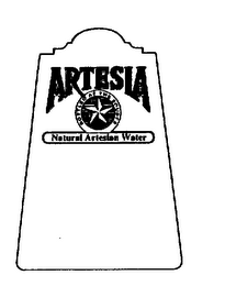 ARTESIA BOTTLED AT THE SOURCE NATURAL ARTESIAN WATER logo
