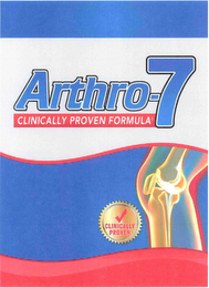 ARTHRO-7 CLINICALLY PROVEN FORMULA CLINICALLY PROVEN logo