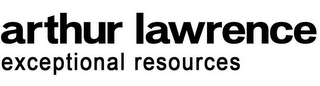 ARTHUR LAWRENCE EXCEPTIONAL RESOURCES logo