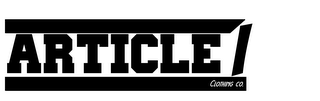 ARTICLE 1 CLOTHING CO. logo