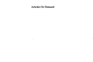 ARTICLES ON DEMAND logo