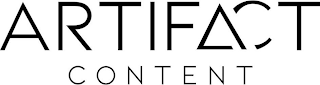 ARTIFACT CONTENT logo