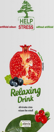 ARTIFICIAL COLOURS HELP STRESS WITHOUT ARTIFICIAL RELAXING DRINK GINSENG ALOE VERA GINKGO ELIMINATES STRESS RELAXES THE MIND! NATURALLY SWEETENED WITH STEVIA PURECIRCLE logo