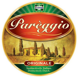 ARTIKAAS PARÈGGIO ORIGINALE INSTINCTIVELY ITALIAN. DISTINCTIVELY DUTCH. logo
