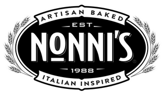 ARTISAN BAKED EST NONNI'S 1988 ITALIAN INSPIRED logo