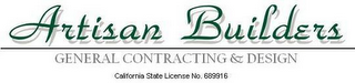 ARTISAN BUILDERS GENERAL CONTRACTING & DESIGN logo