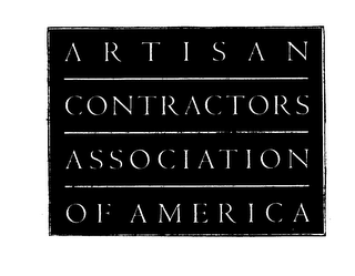 ARTISAN CONTRACTORS ASSOCIATION OF AMERICA logo