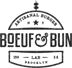 ARTISANAL BURGER NY BOEUF & BUN 20 LAB 14 BROOKLYN logo