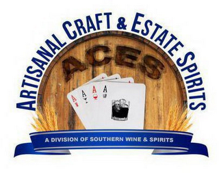 ARTISANAL CRAFT & ESTATES SPIRITS ACES A DIVISION OF SOUTHERN WINE & SPIRITS logo