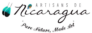 ARTISANS DE NICARAGUA "PURE NATURE, MADE ART" logo