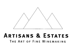 ARTISANS & ESTATES THE ART OF FINE WINEMAKING logo