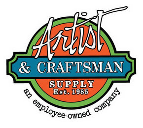 ARTIST & CRAFTSMAN SUPPLY EST. 1985 AN EMPLOYEE-OWNED COMPANY logo