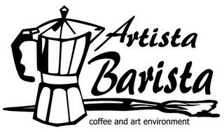 ARTISTA BARISTA COFFEE AND ART ENVIRONMENT logo