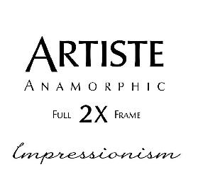 ARTISTE ANAMORPHIC FULL 2X FRAME IMPRESSIONISM logo