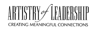 ARTISTRY OF LEADERSHIP CREATING MEANINGFUL CONNECTIONS logo