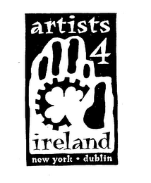 ARTISTS 4 IRELAND NEW YORK DUBLIN logo