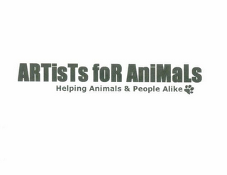 ARTISTS FOR ANIMALS logo