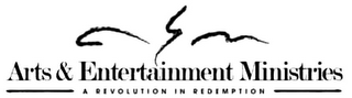 ARTS & ENTERTAINMENT MINISTRIES A REVOLUTION IN REDEMPTION logo