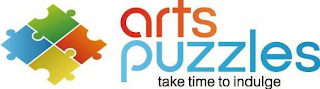 ARTS PUZZLES TAKE TIME TO INDULGE logo