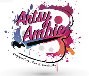 ARTSY AMBIE EMPOWERING, FUN & CREATIVITY logo