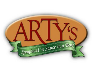 ARTY'S SPAGHETTI 'N SAUCE IN A BOX logo