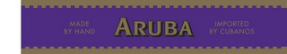 ARUBA MADE BY HAND IMPORTED BY CUBANOS logo