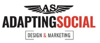 AS ADAPTINGSOCIAL DESIGN & MARKETING logo