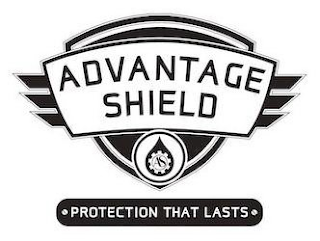 AS ADVANTAGE SHIELD PROTECTION THAT LASTS logo