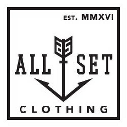 AS ALL SET CLOTHING EST. MMXVI logo