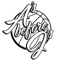 A'S BEFORE J'S logo