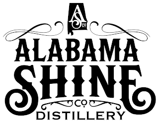 AS CO. ALABAMA SHINE CO. DISTILLERY logo