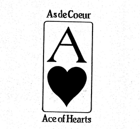 AS DE COEUR A ACE OF HEARTS logo