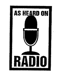 AS HEARD ON RADIO logo