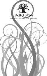AS I AM BEAUTIFUL COILS AND CURLS NATURALLY logo