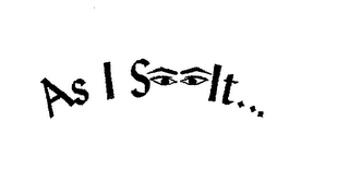 AS I SEEN IT... logo