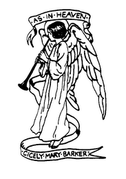 AS IN HEAVEN CICELY MARY BARKER logo