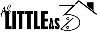 AS LITTLE AS 3% logo