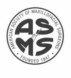 AS OF MS AMERICAN SOCIETY OF MAXILLOFACIAL SURGEONS · FOUNDED 1947 · logo