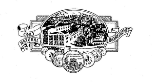 A/S P. LTZ. AASSS BRYGGERI DRAMMEN ONLY NATURAL INGREDIENTS UTSTILLINGENI DRAMMEN 1901 logo