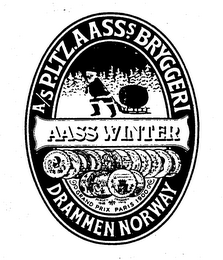 A/S P.LTZ.AASS.S BRYGGERI AASS WINTER DRAMMEN NORWAY logo