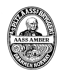A/S P.LTZ.AASSS.BRYGGERI AASS AMBER DRAMMEN NORWAY GRAND PRIX PARIS 1900 logo