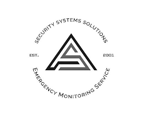 AS SECURITY SYSTEMS SOLUTIONS EMERGENCY MONITORING SERVICE EST. 2001 logo